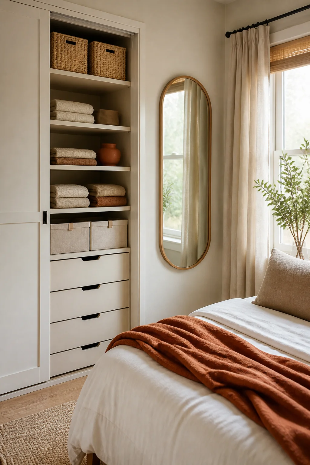 I Tested 11 Small Bedroom Storage Ideas, Here's What Worked — styling tip