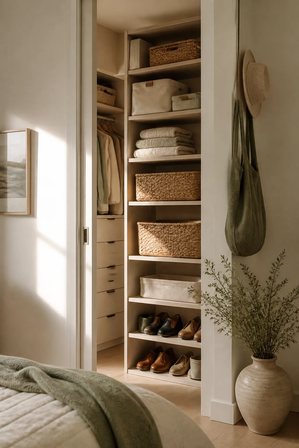 How to Maximize a Small Closet on Any Budget — styling tip