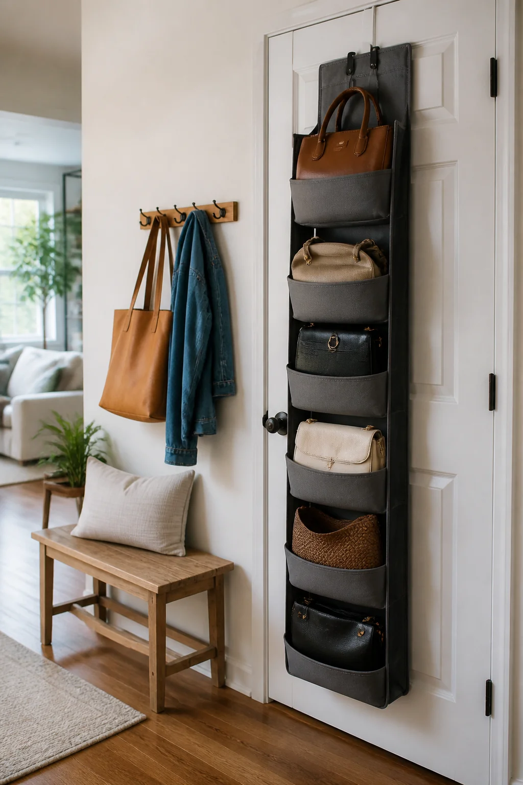 Vertical Bag Storage Stops the Pile