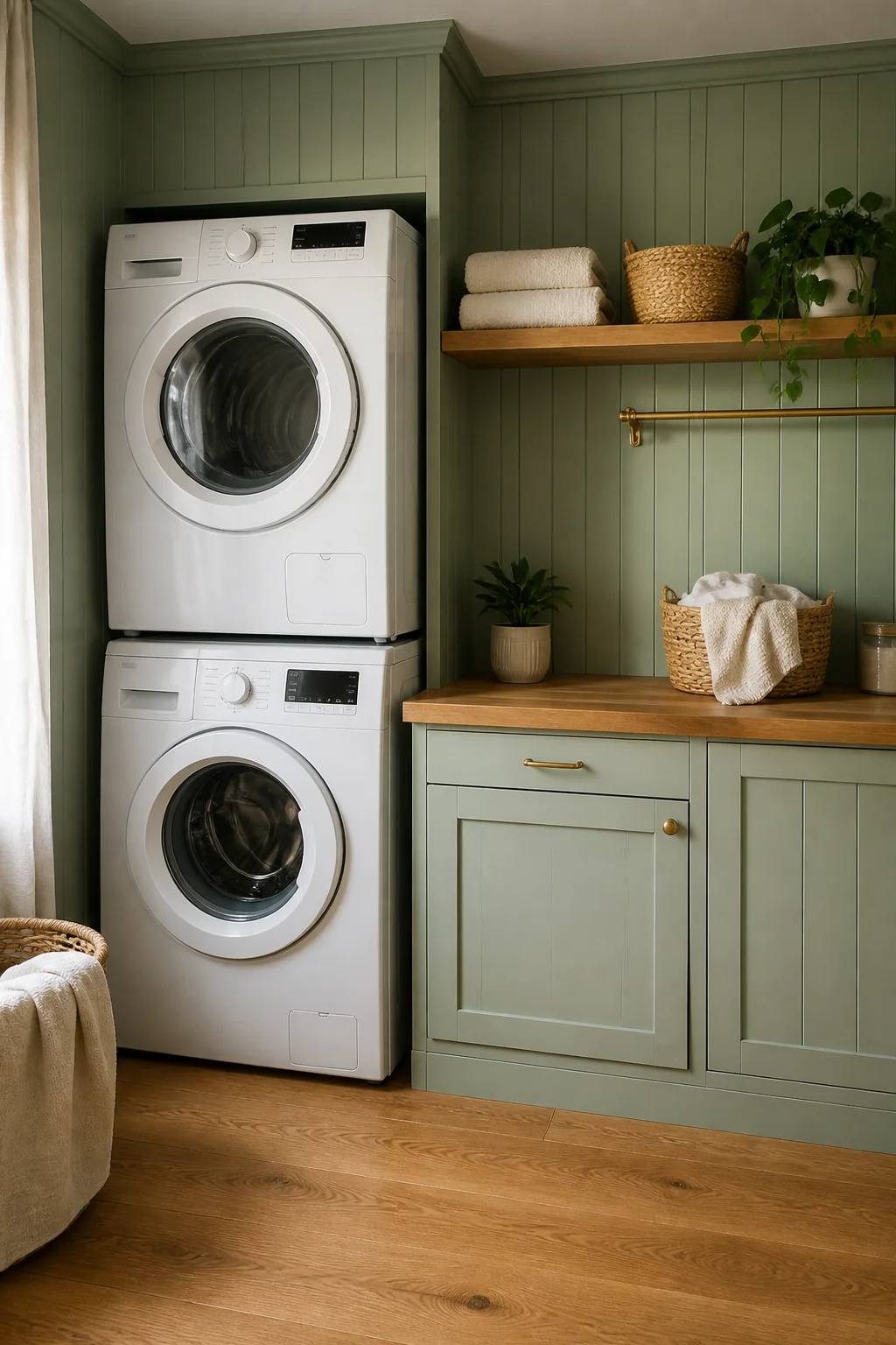 Stack your washer and dryer vertically