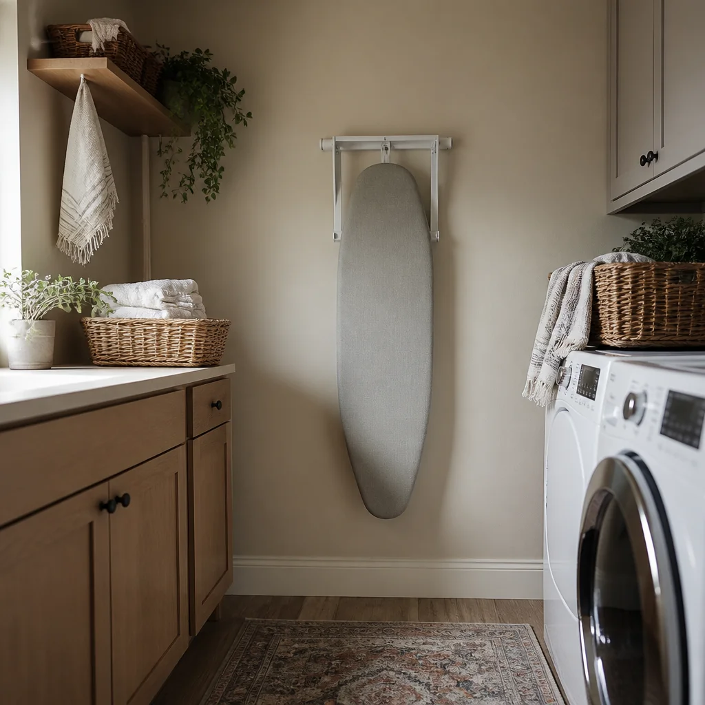 Install a fold-away ironing board
