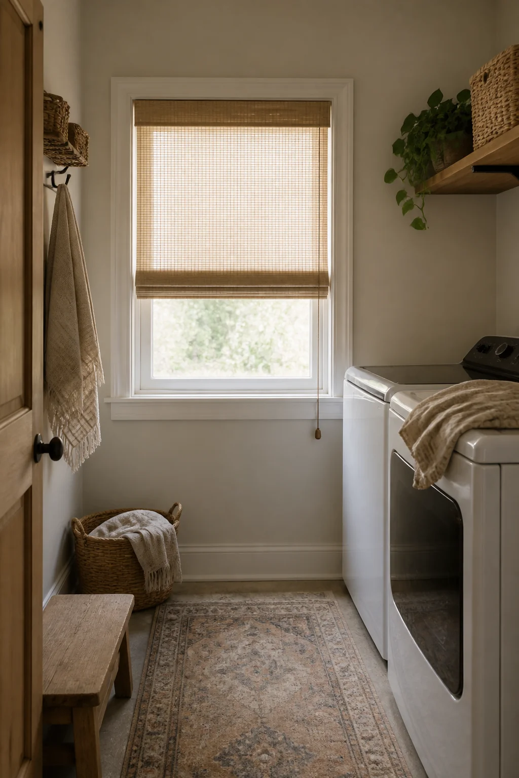 Add a small window shade for privacy