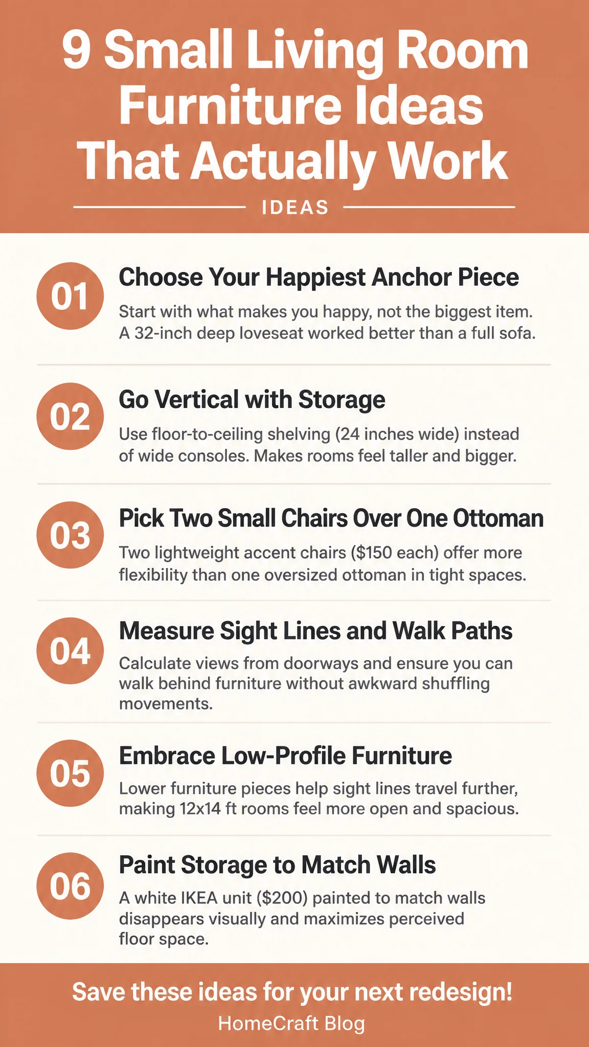 I Tested 9 Small Living Room Furniture Ideas, Here's What Actually Worked — complete guide infographic