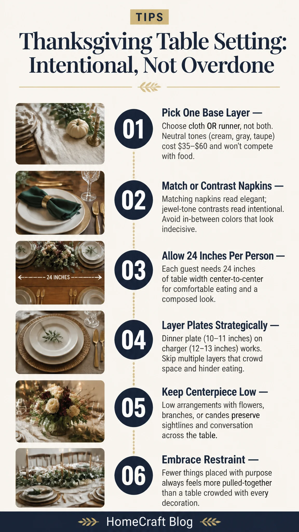 Set a Thanksgiving Table That Feels Intentional, Not Overdone — summary graphic
