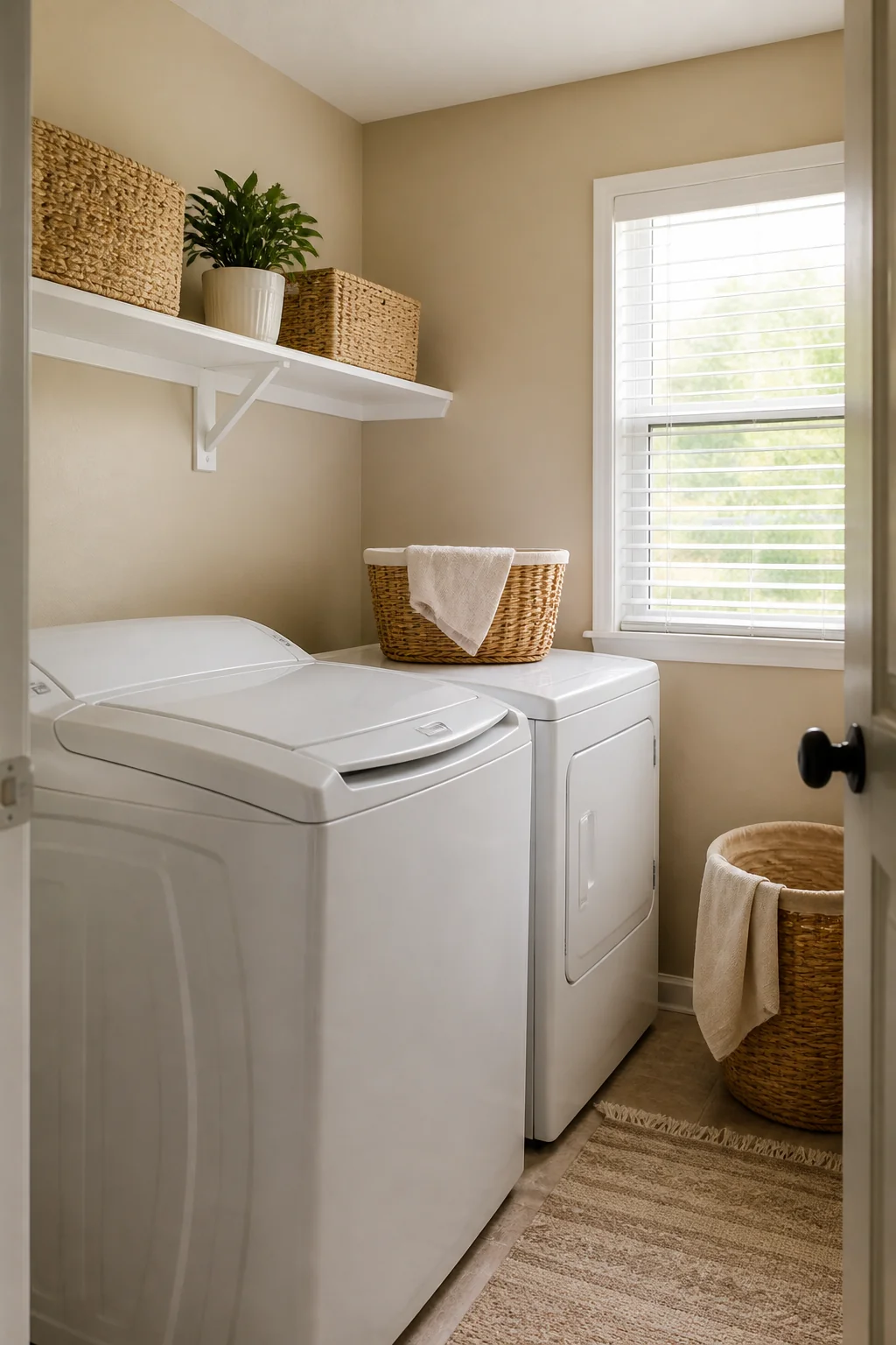 Paint the walls a warm neutral
